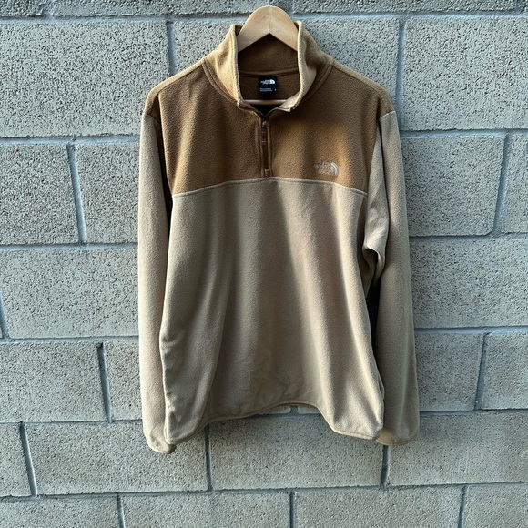 The North Face Other - The North Face TKA Glacier 1/4 Zip Fleece Tan/Light Brown Men’s Size L